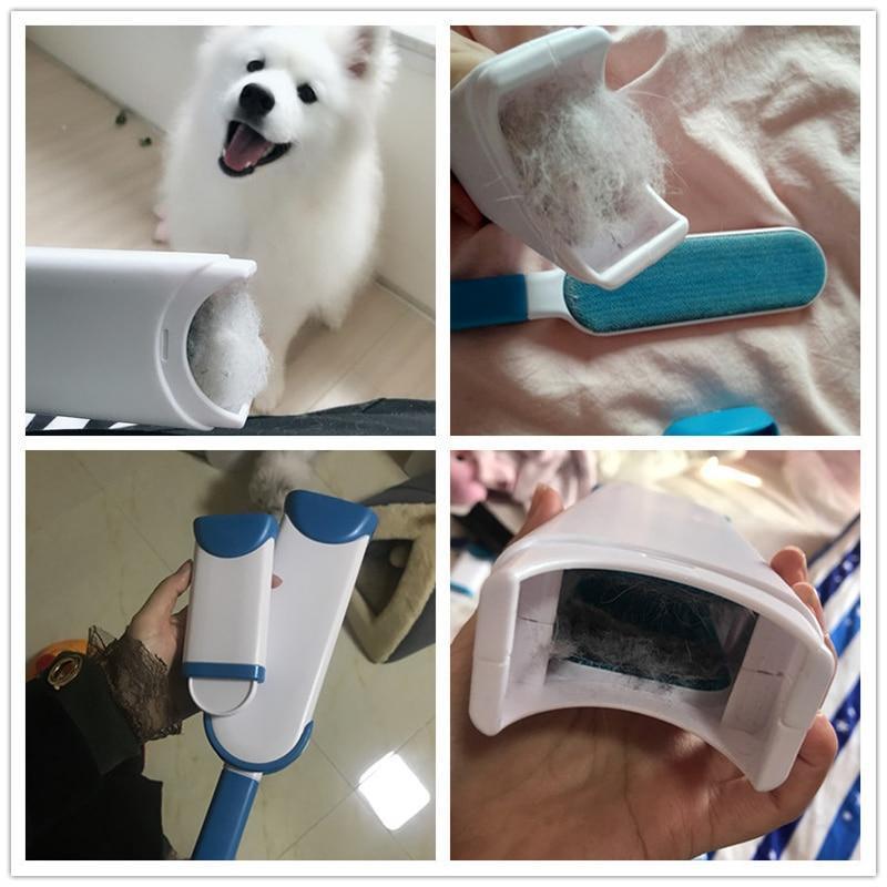Cepillo fácil de limpiar Cepillo de autolimpieza para removedor de pelo de mascotas